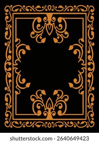 Optimal Minimalist Elegant Ornamental Frame Decorative Vector