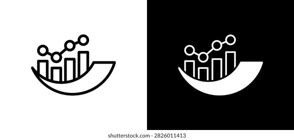 Optimal Performance Icon blackwhite Vector Illustration
