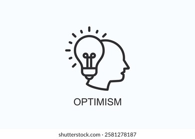 Optimism Icon Or Logo Isolated Illustration