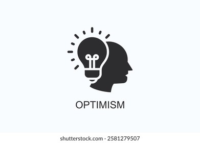 Optimism Icon Or Logo Isolated Illustration