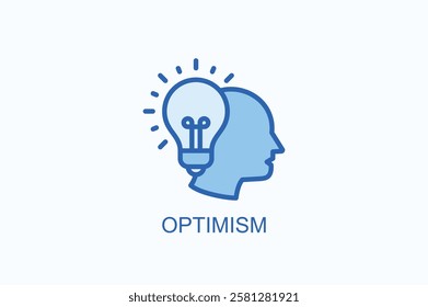 Optimism Icon Or Logo Isolated Illustration