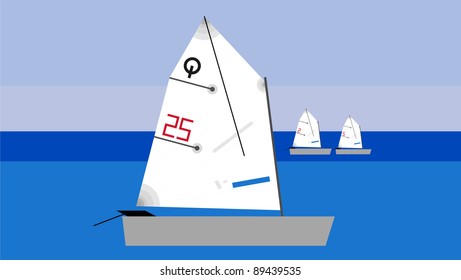 Barco de vela optimista