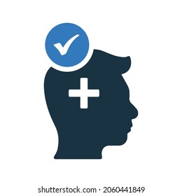 Optimistic, approve, positive icon. Simple editable vector illustration.