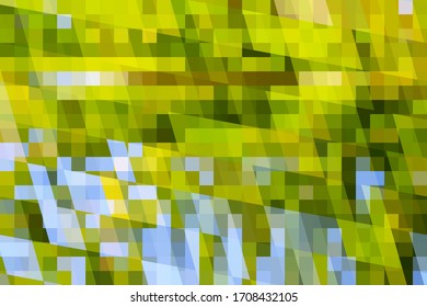 Optimistic blue green vector background. Polygonal digital texture. Abstract colorful pattern. Glitch effect overlay for web design. Multicolored abstraction. Futuristic cover templat