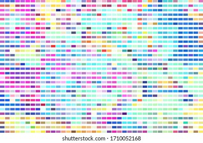 Optimistic colorful vector background. Cellular digital texture. Abstract geometric pattern. Regular texture wallpaper. Web design backdrop. Multicolored abstraction. Futuristic cover template