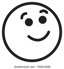 Optimistic Face Icon