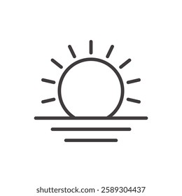 optimistic mood icon isolated stroke in black color