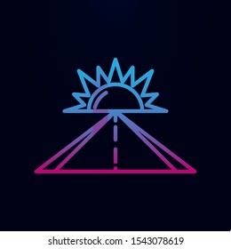 Optimistic mood nolan icon. Simple thin line, outline vector of web, mix icons for ui and ux, website or mobile application