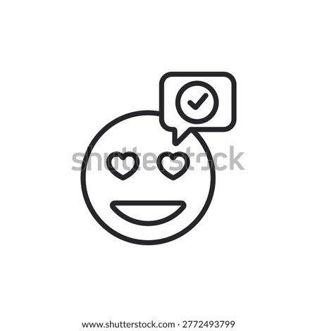 optimistic outlook icons outline and Flat Style,transparent background
