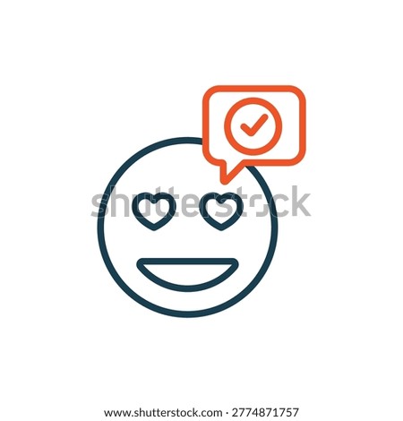 optimistic outlook icons outline and Flat Style,transparent background