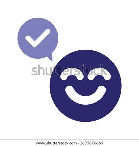 optimistic outlook icons. simple colored vector illustration