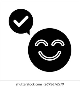 optimistic outlook icons. simple solid vector illustration