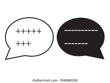 
Optimistic and pessimistic dialog icons