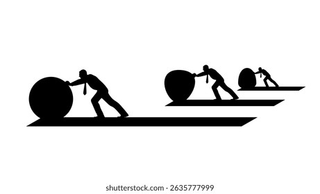 optimization advantage, black isolated silhouette