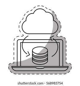 optimization database icon image design, vector illustratuion