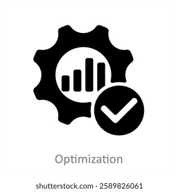 Optimization and efficiency icon concept