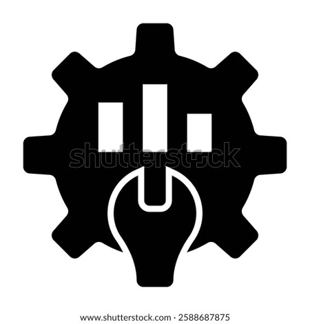 Optimization Glyph Icon Design For Personal And Commercial Use