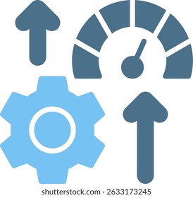 Optimization Glyph Two Colour Icon