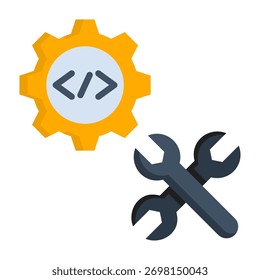 Ícone de otimização - Ilustração de vetor de estilo plano