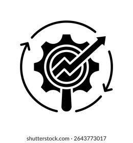 Optimization Icon Glyph Vector Illustration