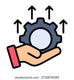 Optimization Icon Lineal Color Design Vector Illustration