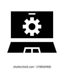 icono de optimización o logotipo símbolo de señalización aislado ilustración vectorial - icono vectorial de estilo negro de alta calidad