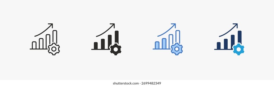 Optimization icon multiple style collection