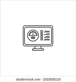 optimization icon on white background