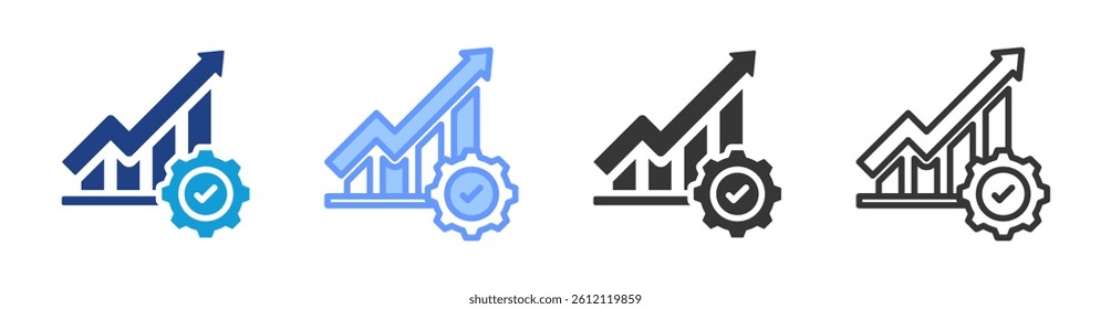 Optimization icon set multiple style collection