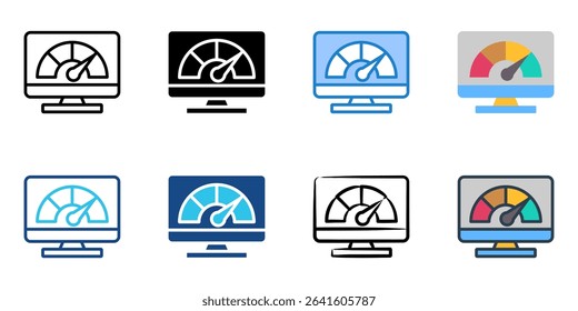 Optimization icon set multiple style collection 
