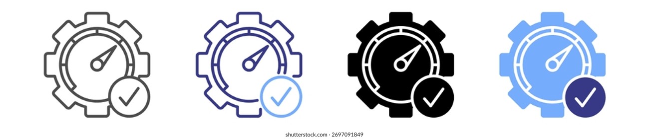 ícone de otimização definir vários estilos