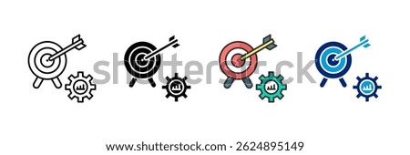 Optimization Icon Set Multiple Style Collection