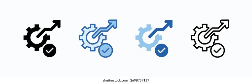 Vetor Isolado de Coleção de Vários Estilos da Folha de Ícones de Otimização