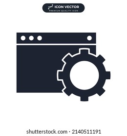 optimization icon symbol template for graphic and web design collection logo vector illustration