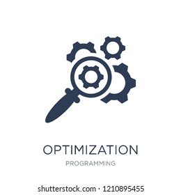 Optimization icon. Trendy flat vector Optimization icon on white background from Programming collection, vector illustration can be use for web and mobile, eps10