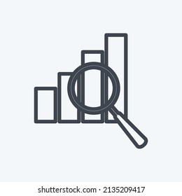 Optimization Icon in trendy line style isolated on soft blue background