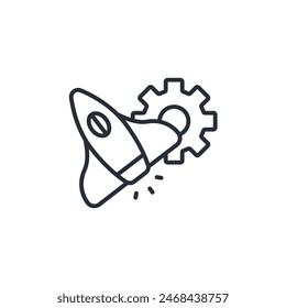 Optimization icon. vector.Editable stroke.linear style sign for use web design,logo.Symbol illustration.