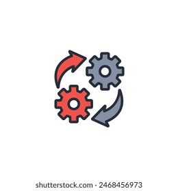 optimization icon. vector.Editable stroke.linear style sign for use web design,logo.Symbol illustration.