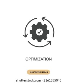 Optimization Icons Symbol Vector Elements Infographic Stock Vector ...