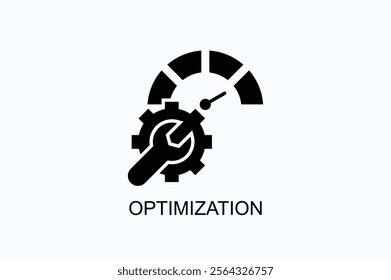 Optimization Isolated Vector, Icon Or Logo Sign Symbol Illustration