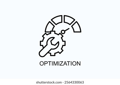 Optimization Isolated Vector, Icon Or Logo Sign Symbol Illustration