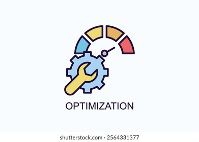 Optimization Isolated Vector, Icon Or Logo Sign Symbol Illustration