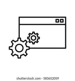 Optimization line icon