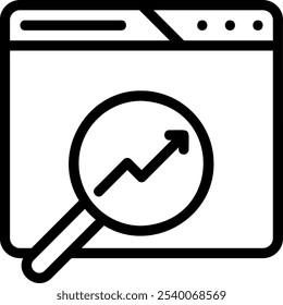 optimization line icon illustration vector