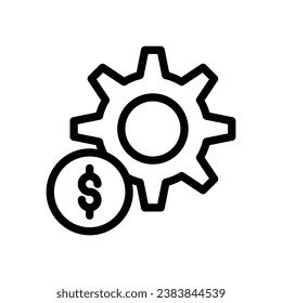 logotipo de icono de línea de optimización para sitio web, aplicación, impresión, documento, diseño de afiches, etc, adecuado para diseño web, logotipo, aplicación