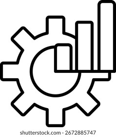 Design de ícone de vetor de Linha de Otimização