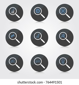 Optimization - Marketing, Development and design icons