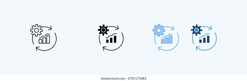 Conjunto de Ícones de Otimização de Vários Estilos