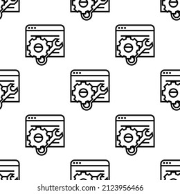 Optimization seamless pattern vector illustration.