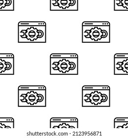 Optimization seamless pattern vector illustration.